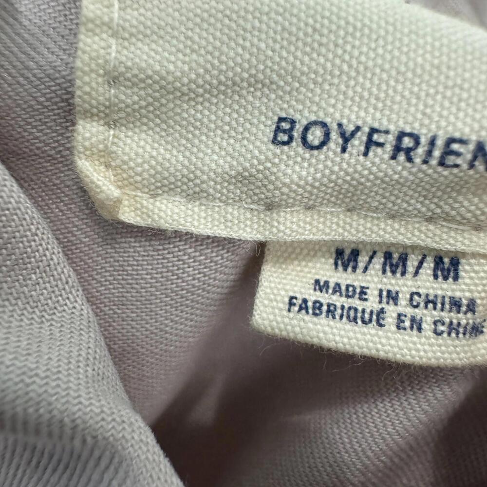 American Eagle Outfitters Women’s Size Medium Light Purple Boyfriend Fit Shirt - Picture 4 of 10